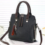 Vintage Leather Ladies HandBags Women Messenger Bags TotesTassel Designer Crossbody Shoulder Bag Boston Hand Bags Hot Sale