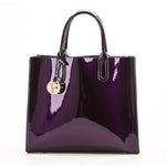 3 Sets High Quality Patent Leather Women Handbags Luxury Brands Tote Bag+Ladies Shoulder Messenger crossbody bag+Clutch Feminina