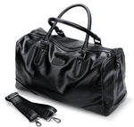 VORMOR PU Leather Men Travel Bags Carry on Luggage Bags Men Duffel Bag Travel Tote Large Weekend Bag Overnight high Capacity