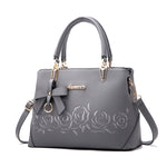 Women Bag Vintage Handbag Casual Tote Fashion Women Messenger Bags Shoulder Top-Handle Purse Wallet Leather 2018 New Black Blue
