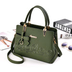 Women Bag Vintage Handbag Casual Tote Fashion Women Messenger Bags Shoulder Top-Handle Purse Wallet Leather 2018 New Black Blue