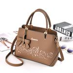 Women Bag Vintage Handbag Casual Tote Fashion Women Messenger Bags Shoulder Top-Handle Purse Wallet Leather 2018 New Black Blue