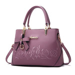 Women Bag Vintage Handbag Casual Tote Fashion Women Messenger Bags Shoulder Top-Handle Purse Wallet Leather 2018 New Black Blue