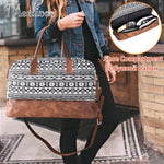 Mealivos 2018 Fashion Canvas Large Weekender Bag Overnight Travel bag Carry On Duffel with Shoe Pouch Duffel  weekend Bags