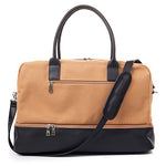 Mealivos 2018 Fashion Canvas Large Weekender Bag Overnight Travel bag Carry On Duffel with Shoe Pouch Duffel  weekend Bags