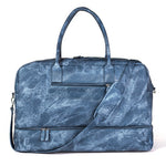 Mealivos 2018 Fashion Canvas Large Weekender Bag Overnight Travel bag Carry On Duffel with Shoe Pouch Duffel  weekend Bags