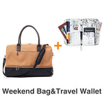 Mealivos 2018 Fashion Canvas Large Weekender Bag Overnight Travel bag Carry On Duffel with Shoe Pouch Duffel  weekend Bags