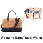 Mealivos 2018 Fashion Canvas Large Weekender Bag Overnight Travel bag Carry On Duffel with Shoe Pouch Duffel  weekend Bags