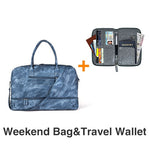 Mealivos 2018 Fashion Canvas Large Weekender Bag Overnight Travel bag Carry On Duffel with Shoe Pouch Duffel  weekend Bags