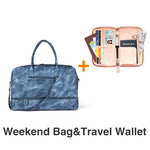 Mealivos 2018 Fashion Canvas Large Weekender Bag Overnight Travel bag Carry On Duffel with Shoe Pouch Duffel  weekend Bags