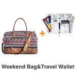 Mealivos 2018 Fashion Canvas Large Weekender Bag Overnight Travel bag Carry On Duffel with Shoe Pouch Duffel  weekend Bags