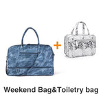 Mealivos 2018 Fashion Canvas Large Weekender Bag Overnight Travel bag Carry On Duffel with Shoe Pouch Duffel  weekend Bags