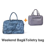 Mealivos 2018 Fashion Canvas Large Weekender Bag Overnight Travel bag Carry On Duffel with Shoe Pouch Duffel  weekend Bags