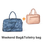 Mealivos 2018 Fashion Canvas Large Weekender Bag Overnight Travel bag Carry On Duffel with Shoe Pouch Duffel  weekend Bags