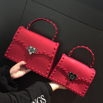 2018 New Women Messenger Bags Luxury Handbags Women Bags Designer Jelly Bag Fashion Shoulder Bag Females PU Leather Handbags