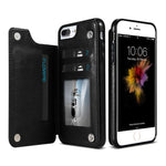 KISSCASE Retro PU Leather Case For iPhone 8 7 X 6 6s Plus XS Max XR Card Slot Holder Cover For Samsung S8 S9 Plus Note 8 9 Funda
