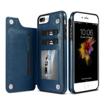 KISSCASE Retro PU Leather Case For iPhone 8 7 X 6 6s Plus XS Max XR Card Slot Holder Cover For Samsung S8 S9 Plus Note 8 9 Funda
