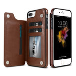 KISSCASE Retro PU Leather Case For iPhone 8 7 X 6 6s Plus XS Max XR Card Slot Holder Cover For Samsung S8 S9 Plus Note 8 9 Funda