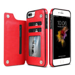 KISSCASE Retro PU Leather Case For iPhone 8 7 X 6 6s Plus XS Max XR Card Slot Holder Cover For Samsung S8 S9 Plus Note 8 9 Funda