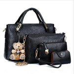 4 Set PU Leather Composite Bag Women Bag Top-Handle Bags Female Famous Brand 2018 Women Girls Messenger Bags Handbag Crossbody
