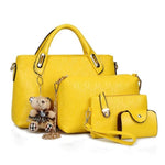 4 Set PU Leather Composite Bag Women Bag Top-Handle Bags Female Famous Brand 2018 Women Girls Messenger Bags Handbag Crossbody