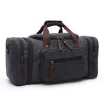 Men Travel Bag Canvas Multifunction Leather Bags Carry on Luggage Bag Men Tote Large Capacity Utility Weekend Overnight Bag
