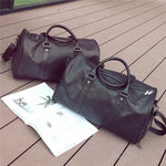 Fitness Training Sport Gym Bag Mens Weekend Overnight Luggage Women Duffel Totes Large Leather Handbags Shoes Storage Pockets