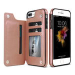 KISSCASE Retro PU Leather Case For iPhone 8 7 X 6 6s Plus XS Max XR Card Slot Holder Cover For Samsung S8 S9 Plus Note 8 9 Funda