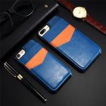 KISSCASE Vintage PU Leather Case For iPhone 6 6s X 7 8 Plus XS Max Cover For Samsung S8 S6 S7 Edge Card Slot Holder Wallet Funda
