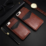 KISSCASE Vintage PU Leather Case For iPhone 6 6s X 7 8 Plus XS Max Cover For Samsung S8 S6 S7 Edge Card Slot Holder Wallet Funda