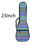 21 23 26 Inch Double Strap Hand Folk Canvas Ukulele Carry Bag Cotton Padded Case For Ukulele Guitar Parts Accessories National