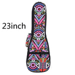 21 23 26 Inch Double Strap Hand Folk Canvas Ukulele Carry Bag Cotton Padded Case For Ukulele Guitar Parts Accessories National