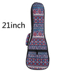 21 23 26 Inch Double Strap Hand Folk Canvas Ukulele Carry Bag Cotton Padded Case For Ukulele Guitar Parts Accessories National