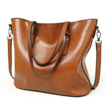 ACELURE Women Shoulder Bag Fashion Women Handbags Oil Wax Leather Large Capacity Tote Bag Casual Pu Leather women Messenger bag