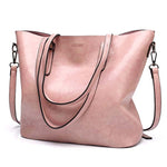ACELURE Women Shoulder Bag Fashion Women Handbags Oil Wax Leather Large Capacity Tote Bag Casual Pu Leather women Messenger bag