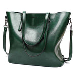 ACELURE Women Shoulder Bag Fashion Women Handbags Oil Wax Leather Large Capacity Tote Bag Casual Pu Leather women Messenger bag