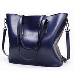 ACELURE Women Shoulder Bag Fashion Women Handbags Oil Wax Leather Large Capacity Tote Bag Casual Pu Leather women Messenger bag