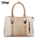 ZMQN Luxury Handbags Women Bags Designer Bags For Women 2018 Fashion Crocodile Leather Tote Bags Handbag Women Famous Brand A804