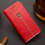 KISSCASE Flip Case For iPhone XS Max XR X 8 7 6S 6 Plus 5S Leather Card Slot Phone Cases For Samsung Galaxy S8 S9 Plus Note 8 9