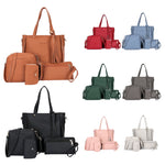 4pcs/set Women's Shoulder Bags Leather Handbag Tote Purse Messenger Satchel Set Luxury Bags for Women 2018 Crossbody Bag