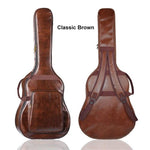 Fashion 40/41 Inch PU leather Guitar Bag Carry Case Waterproof Thickened Folk Acoustic Guitar Backpacks Double Shoulder Straps